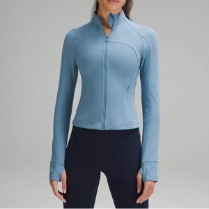 Lululemon Define Cropped Jacket Nulu in Light Blue Size 0